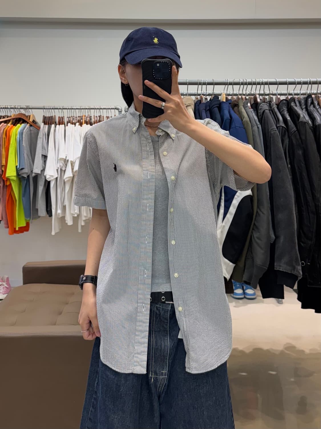 폴로 랄프로렌 히코리 반팔 셔츠 상품이미지7