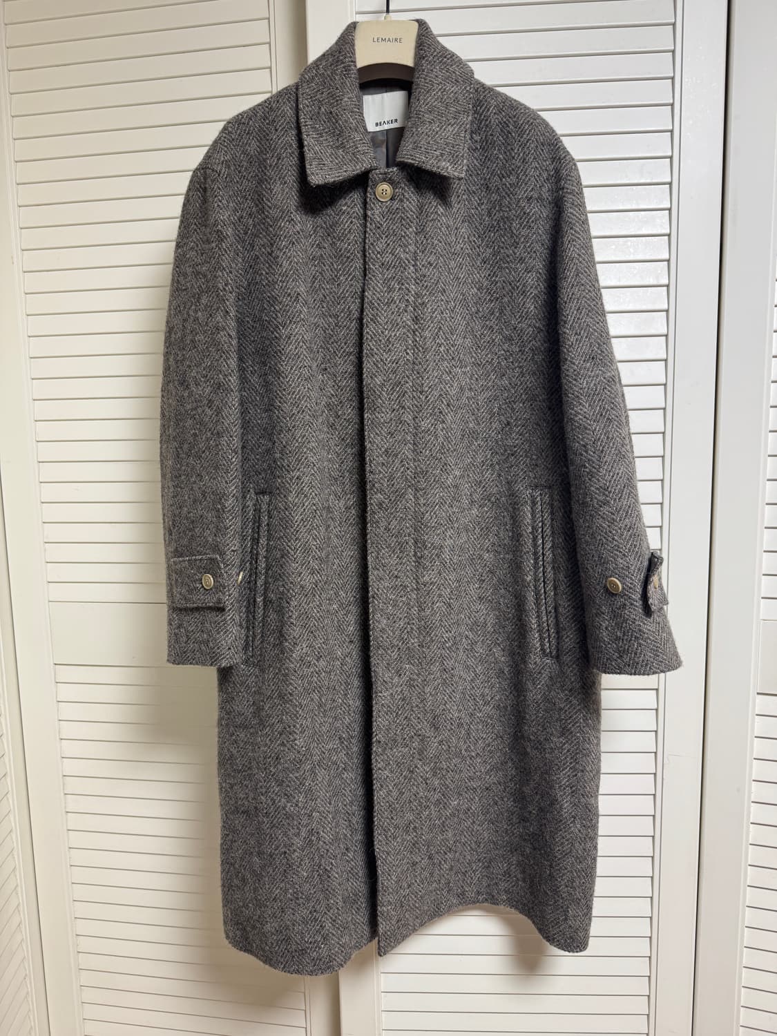 23FW 삼성물산 비이커 헤링본 트위드 발마칸 맥코트 오버핏 1 상품이미지1