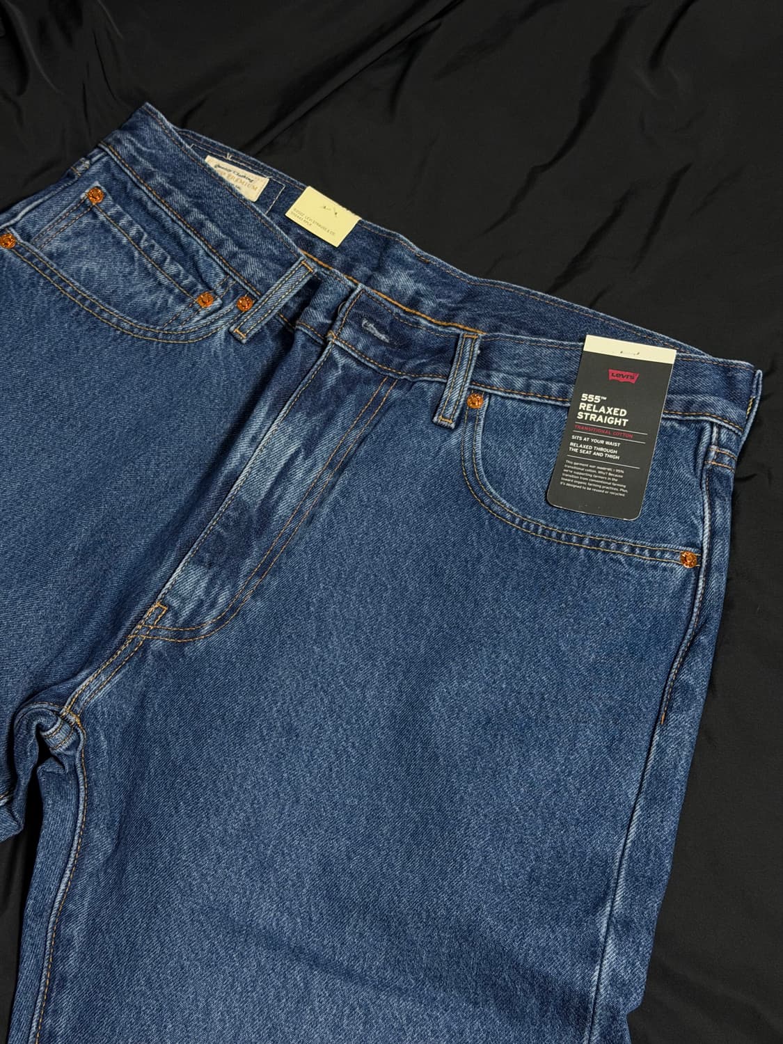 리바이스 555 릴랙스 스트레이트 중청 34x32 상품이미지1