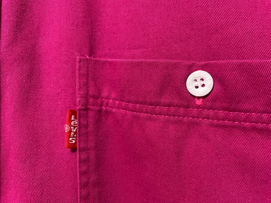 리바이스 부드러운 코튼 워크셔츠 L _ 마젠타 상품이미지3