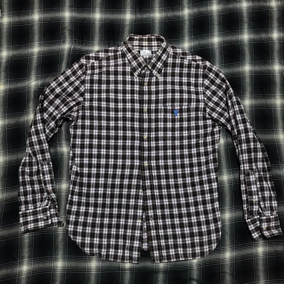 재팬 코엔 퍼플 체크 버튼다운 셔츠 상품이미지2