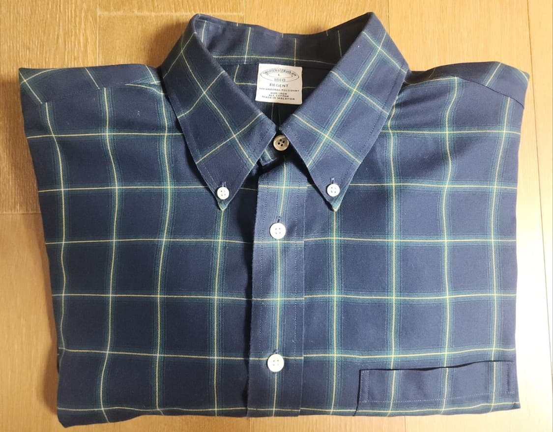 레어품목)브룩스브라더스 블랙와치 타탄 리젠트핏셔츠(L) 상품이미지2