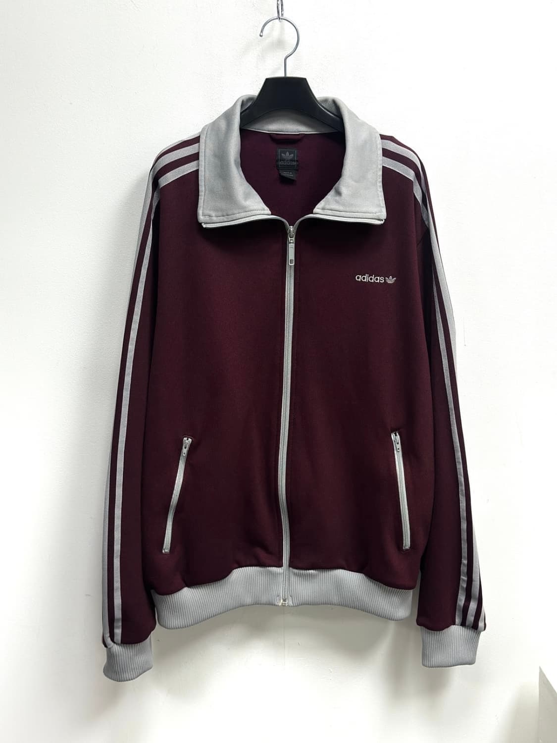 아디다스 버건디 머룬/실버 베켄바우어 져지 상품이미지3