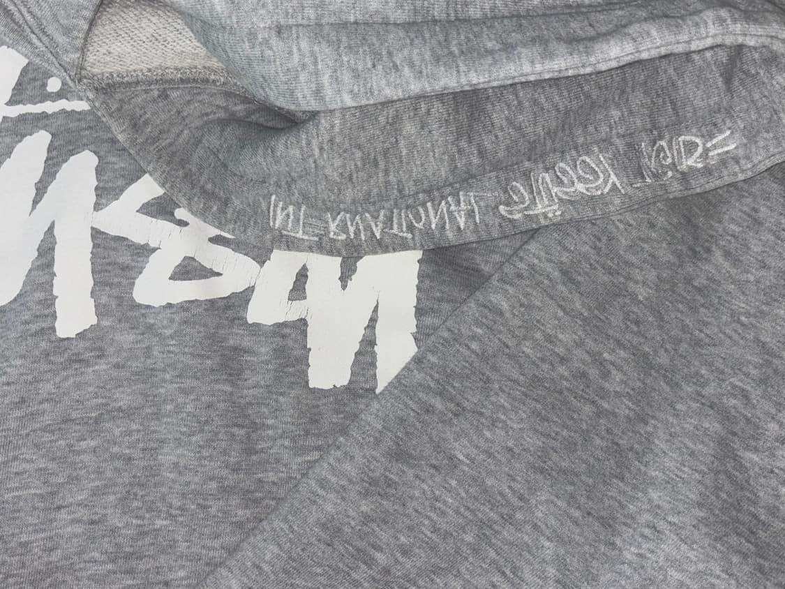 스투시 재팬 후드티 그레이 L 상품이미지4