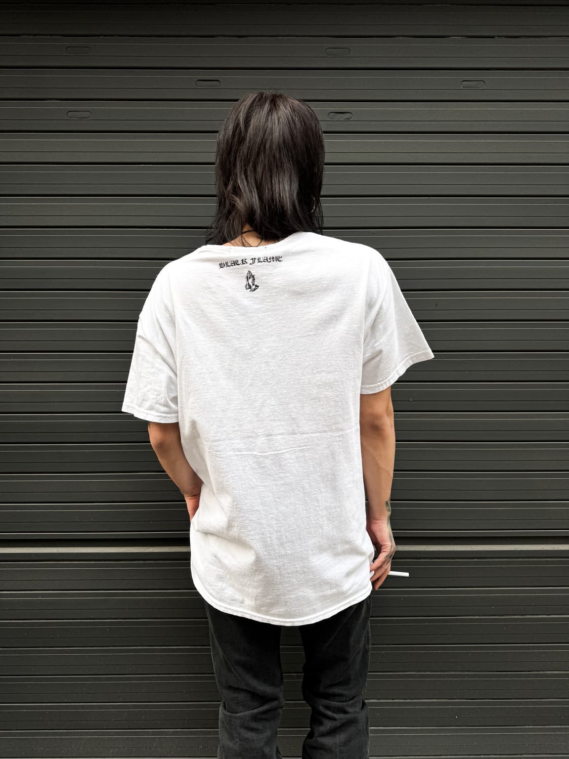 BLACK FLAME – Cross Logo Graphic T-Shirt 상품이미지8