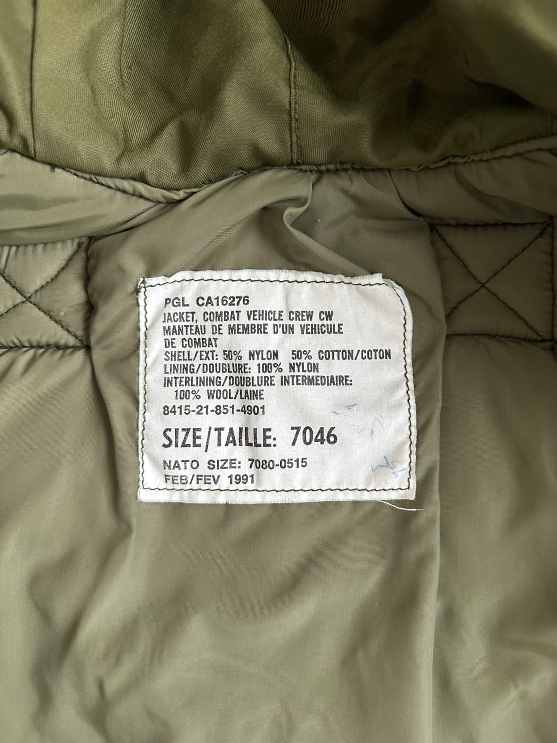 90s 빈티지 캐나다군 탱커 자켓 상품이미지9