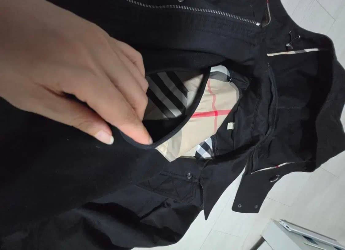 [44-55] 버버리 블랙 보우파크 코트 UK4 상품이미지5