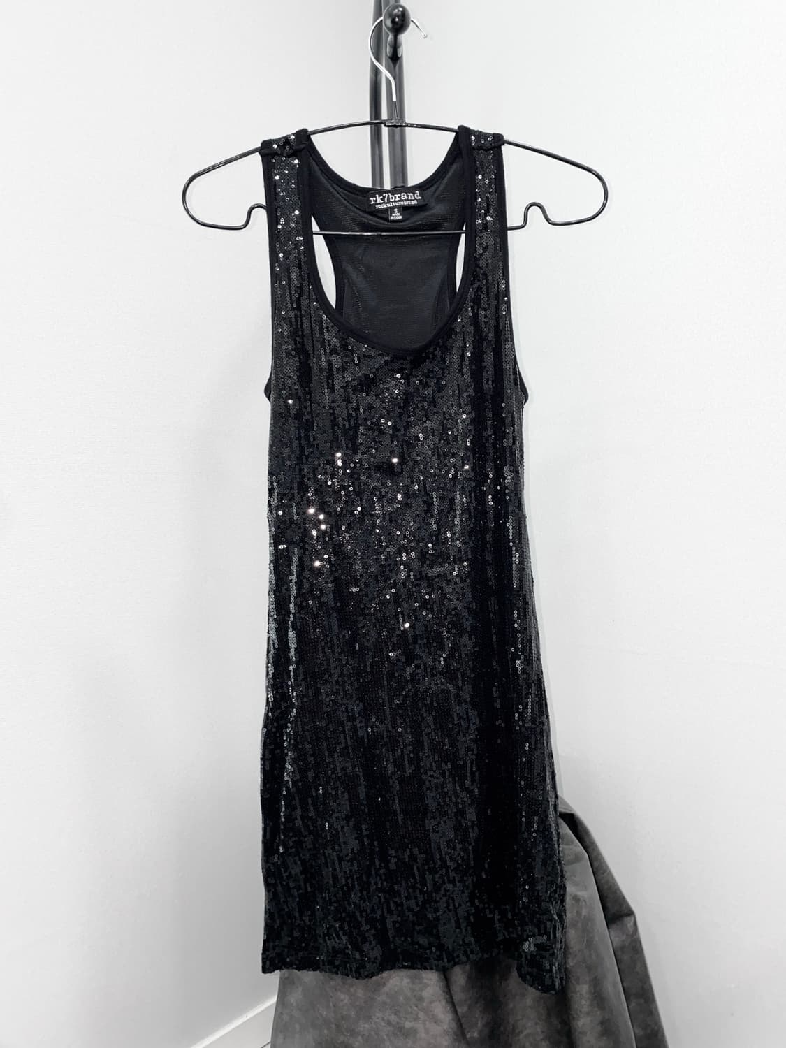 Glam Black Sequin Mini Dress 상품이미지4