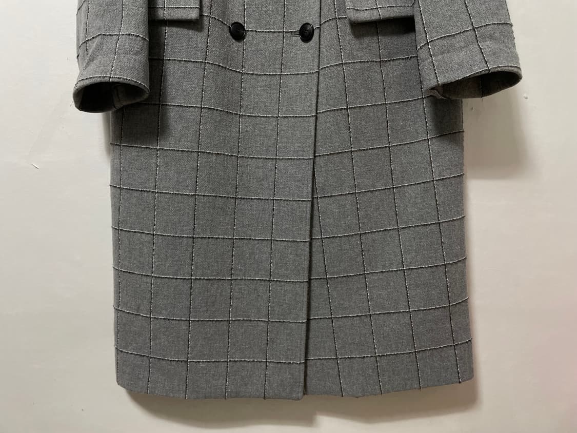 (66-77) COIINCOS 코인코즈 더블버튼 롱코트