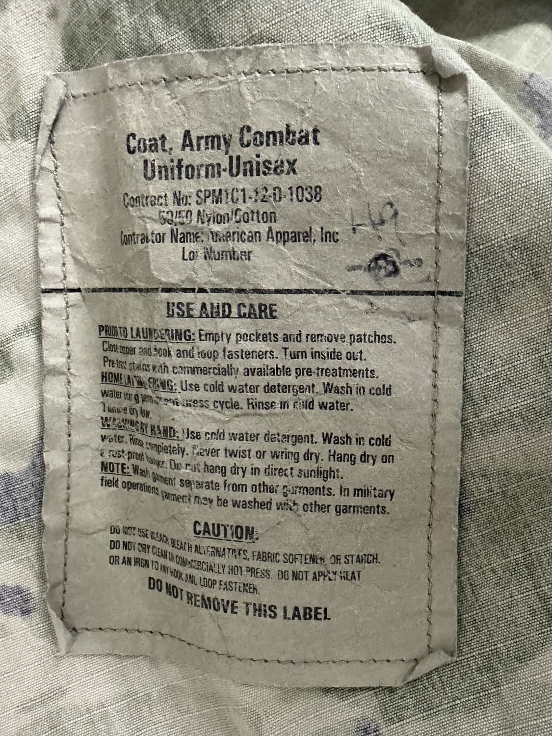 미군 OCP 멀티캠 전투복 상의 (L/XL) (XL) 상품이미지7