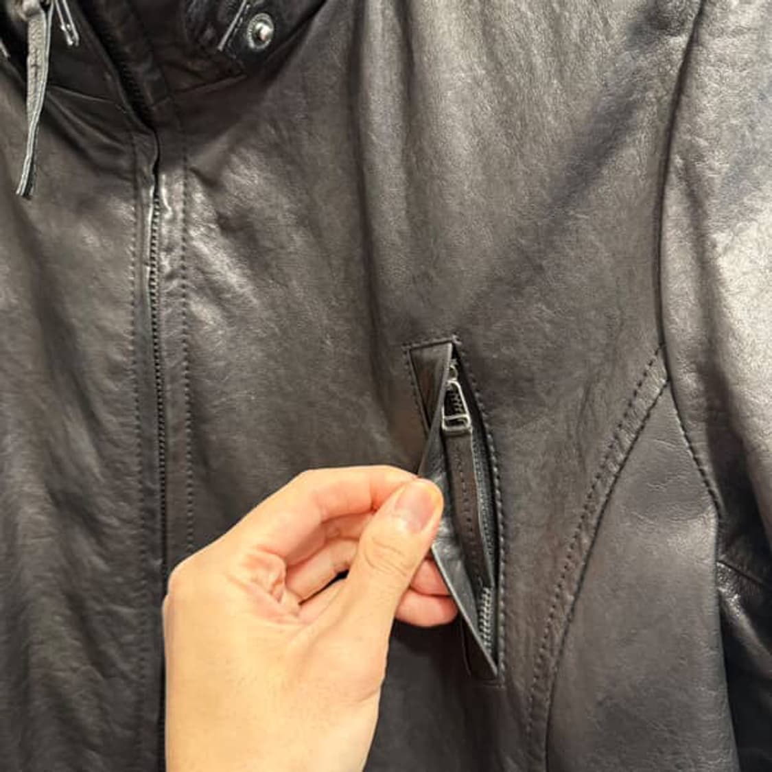램스킨 가죽자켓 상품이미지3