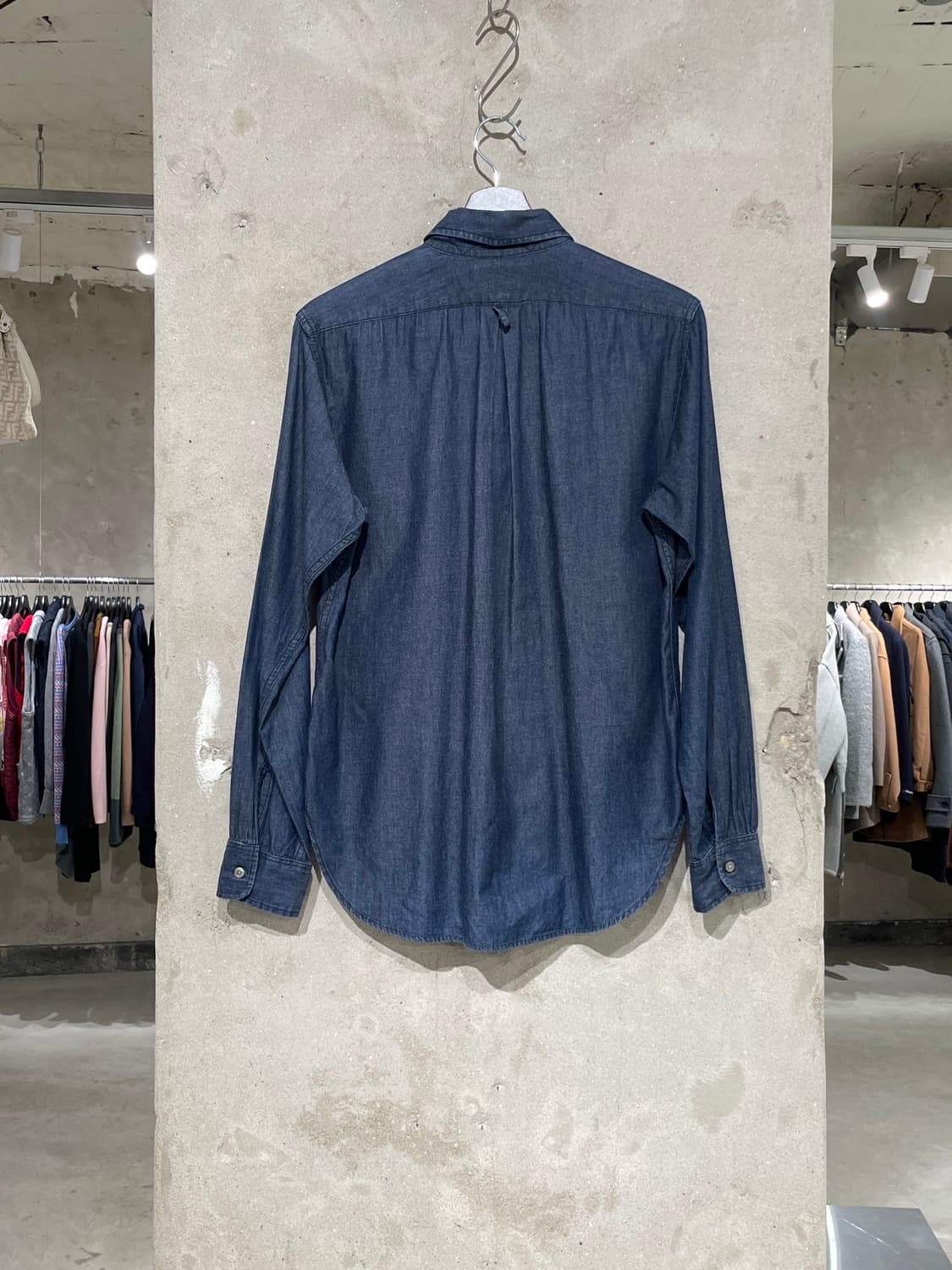 엔지니어드 가먼츠 딥 블루 싱글 포켓 코튼 셔츠 상품이미지6