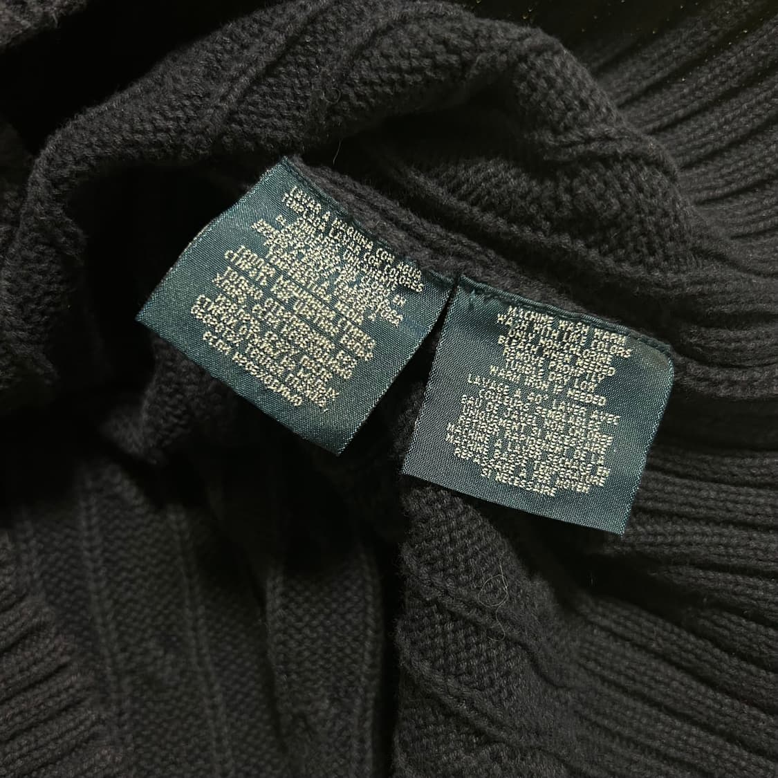 폴로 랄프로렌 케이블 꽈배기 니트조끼 베스트 네이비   상품이미지7