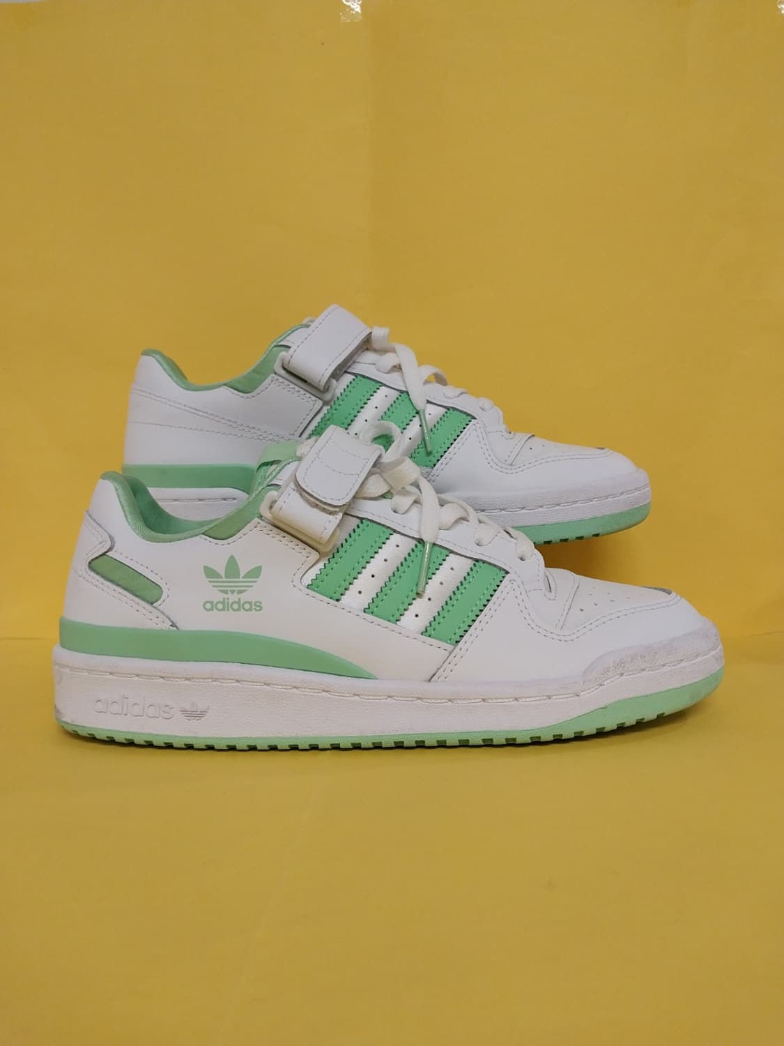 여성 아디다스 포럼 로우 클라우드 화이트 글로리 민트 운동화 (245) 상품이미지3