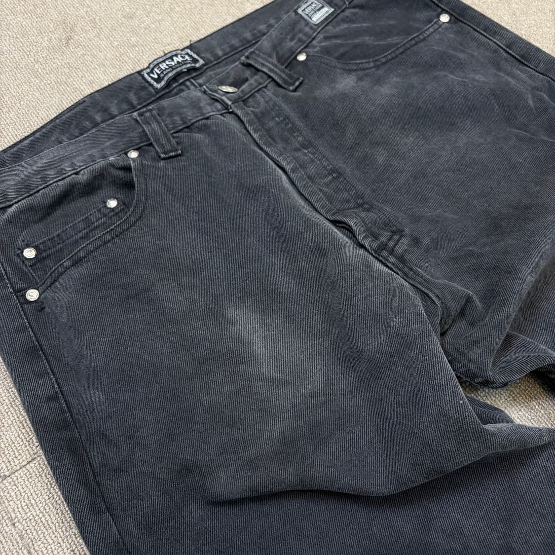 90’s VERSACE 베르사체 진스 꾸뛰르 블랙 흑청 데님  상품이미지3
