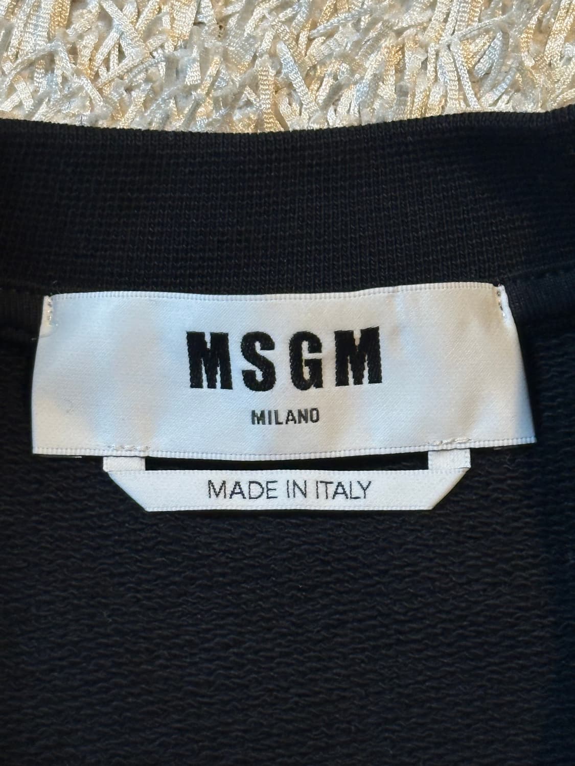 매장판) 엠에스지엠 MSGM 박스로고 맨투맨 블랙 상품이미지5