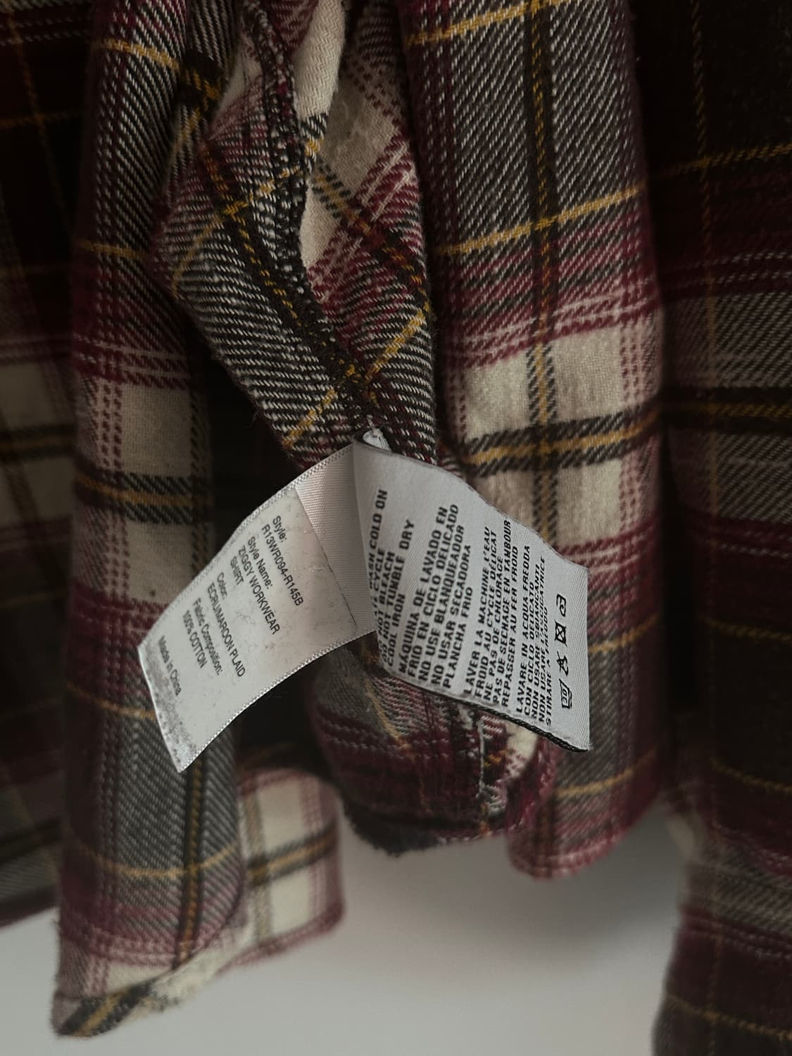 R13 오버사이즈 체크 셔츠 XS 상품이미지7