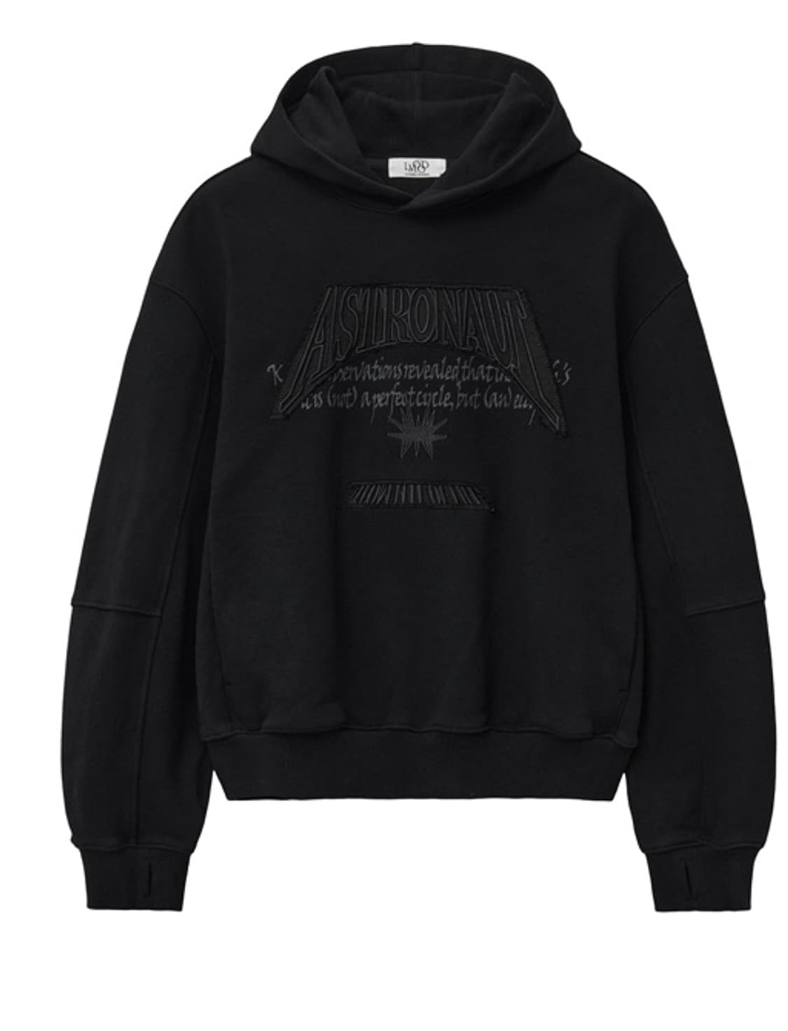 [48]엘무드 패치워크 후드티 상품이미지1