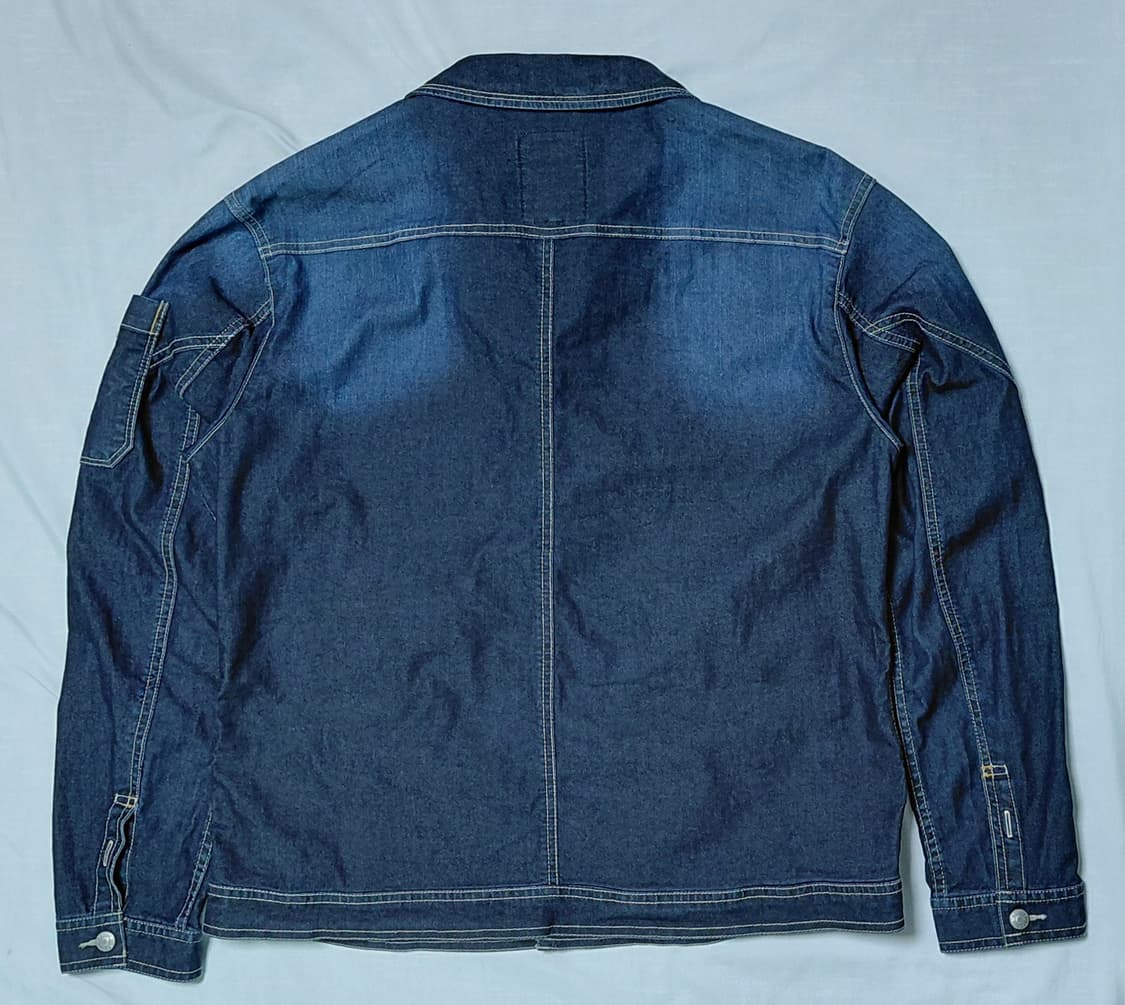 [L] G.GROUND 지그라운드 딥블루 워싱 데님 트러커 자켓 상품이미지9