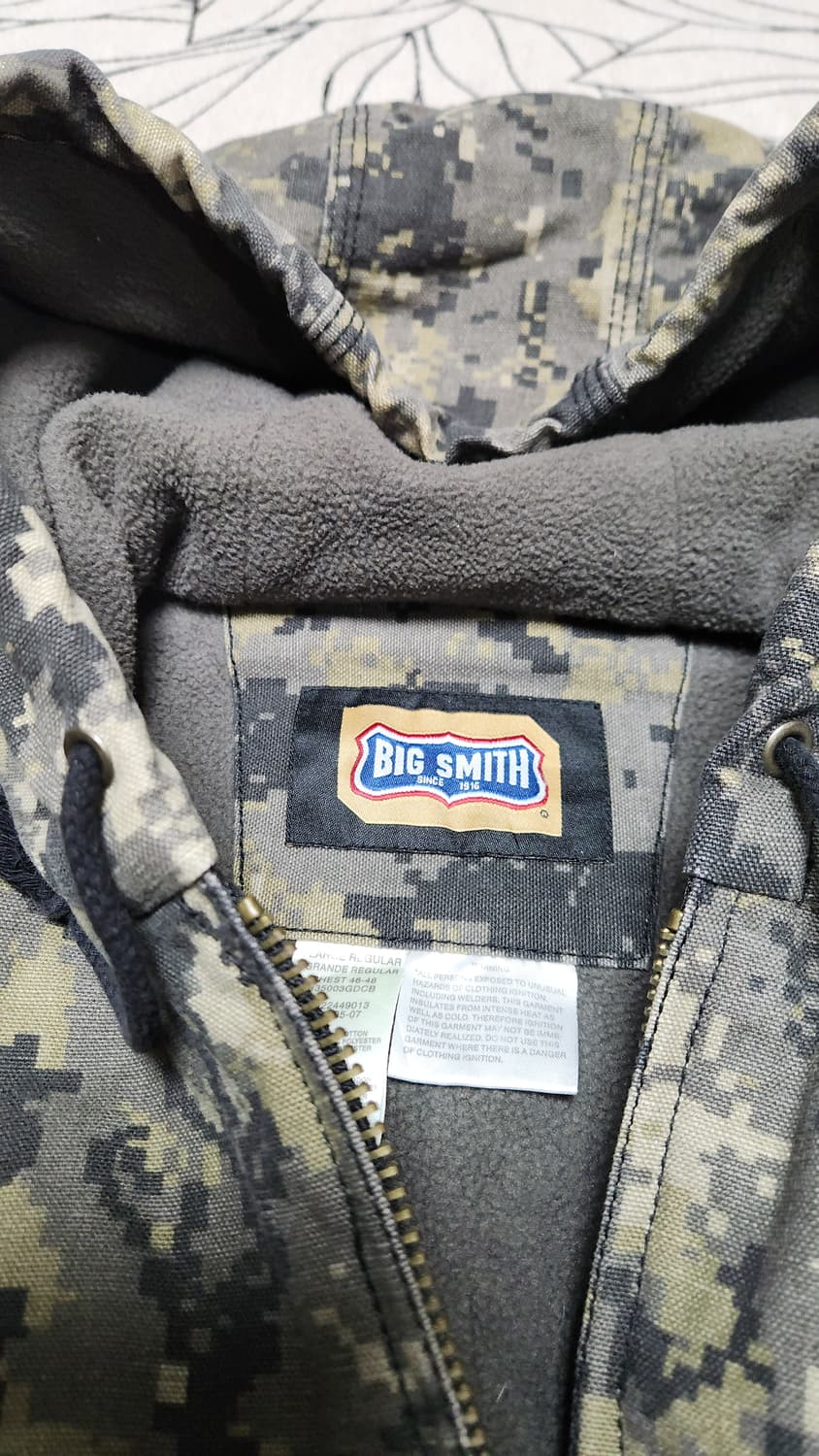 BIG SMITH 카모 후드 덱 집업 자켓 XL 105사이즈 상품이미지6