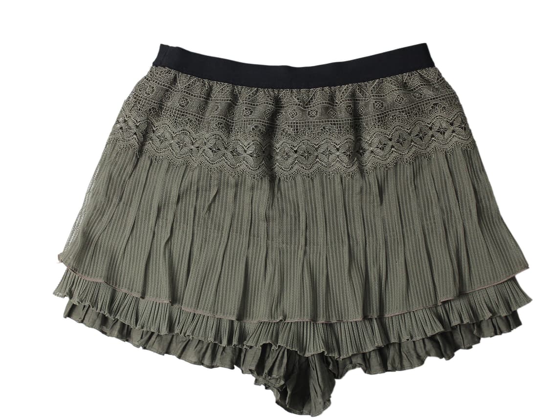 O’2nd  Lace & Pleated Layered Skirt 상품이미지3