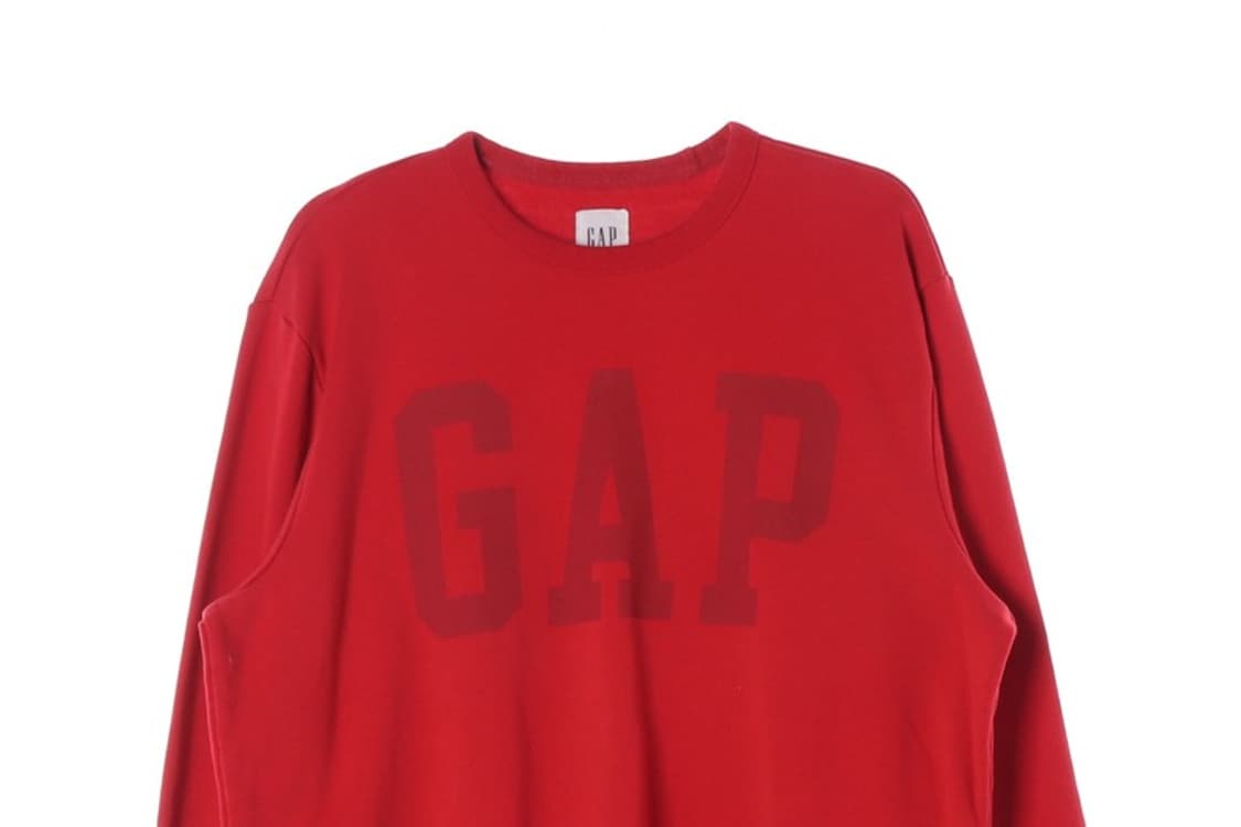 GAP 로고 레드 루즈핏 맨투맨 XL 상품이미지3