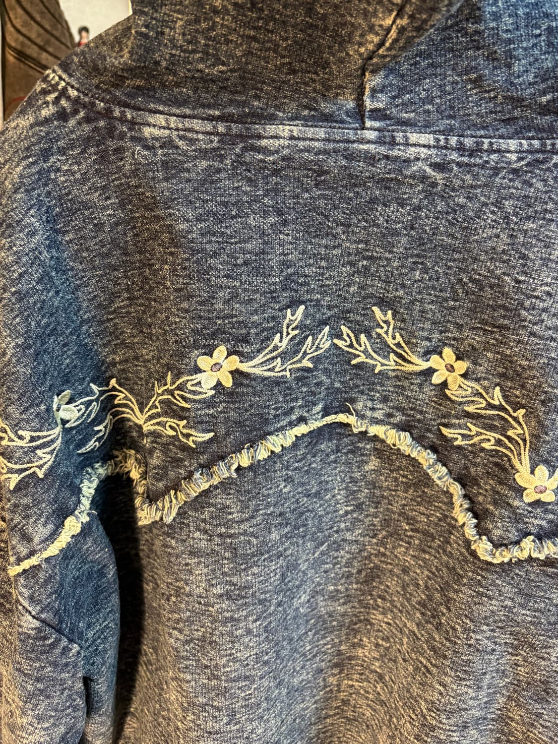 [택포] 펜필드 플라워 인디고 후드 집업 상품이미지7