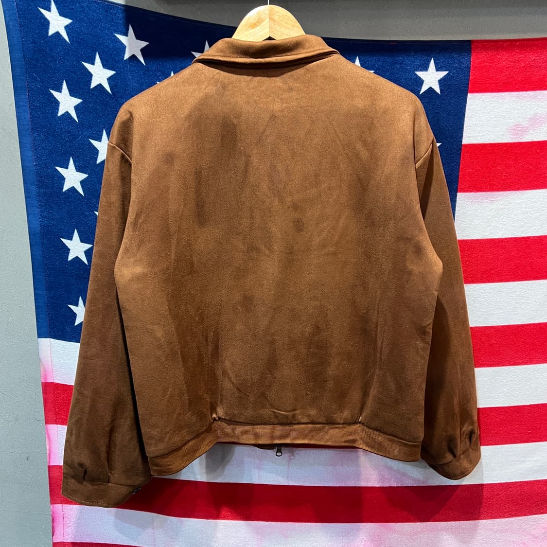 Beijiale 빈티지 스웨이드 자켓 브라운 상품이미지2