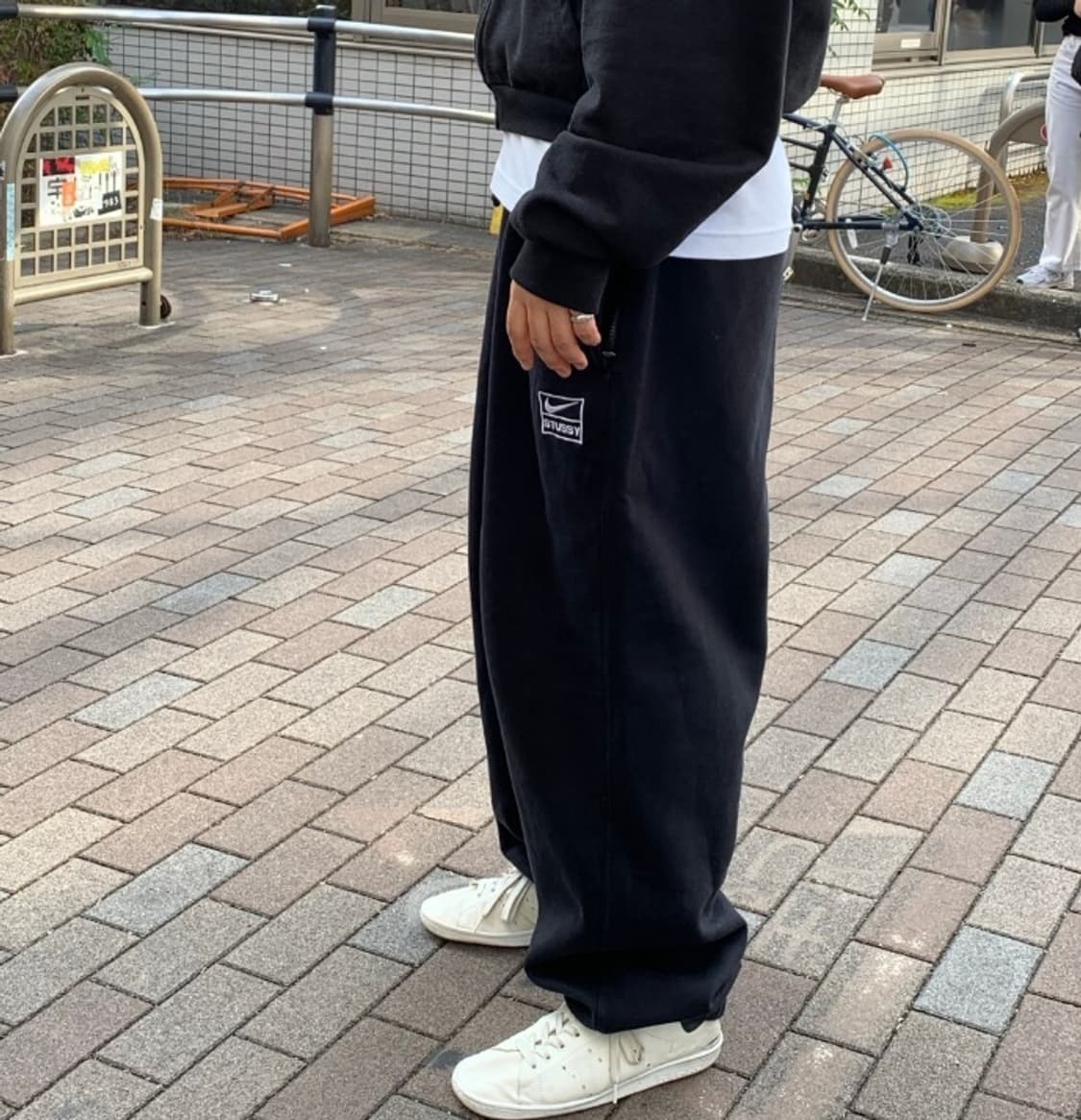 스투시 나이키 플리스팬츠 블랙 L사이즈 새상품 상품이미지1