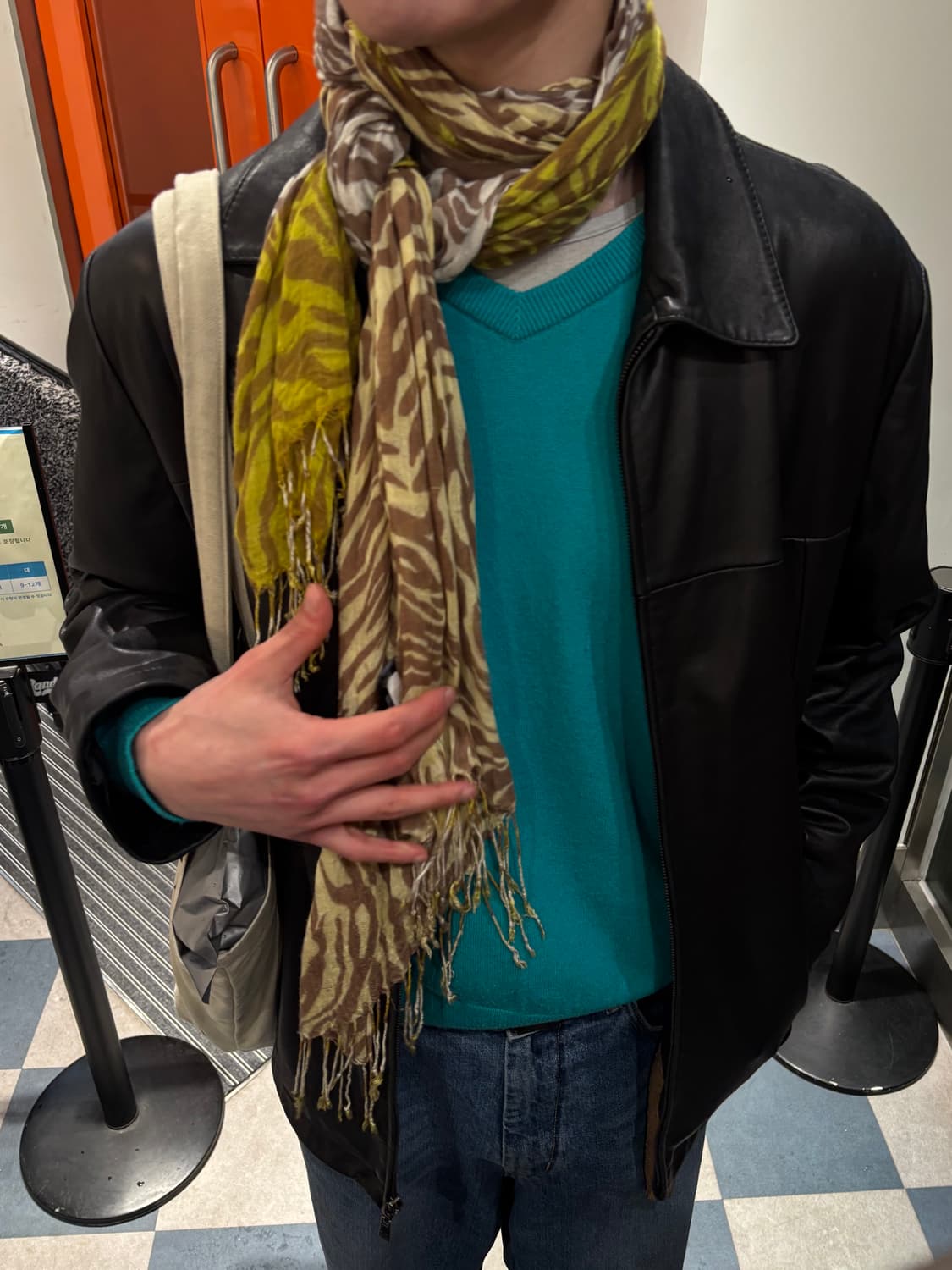 vtg lambskin single jacket 상품이미지2