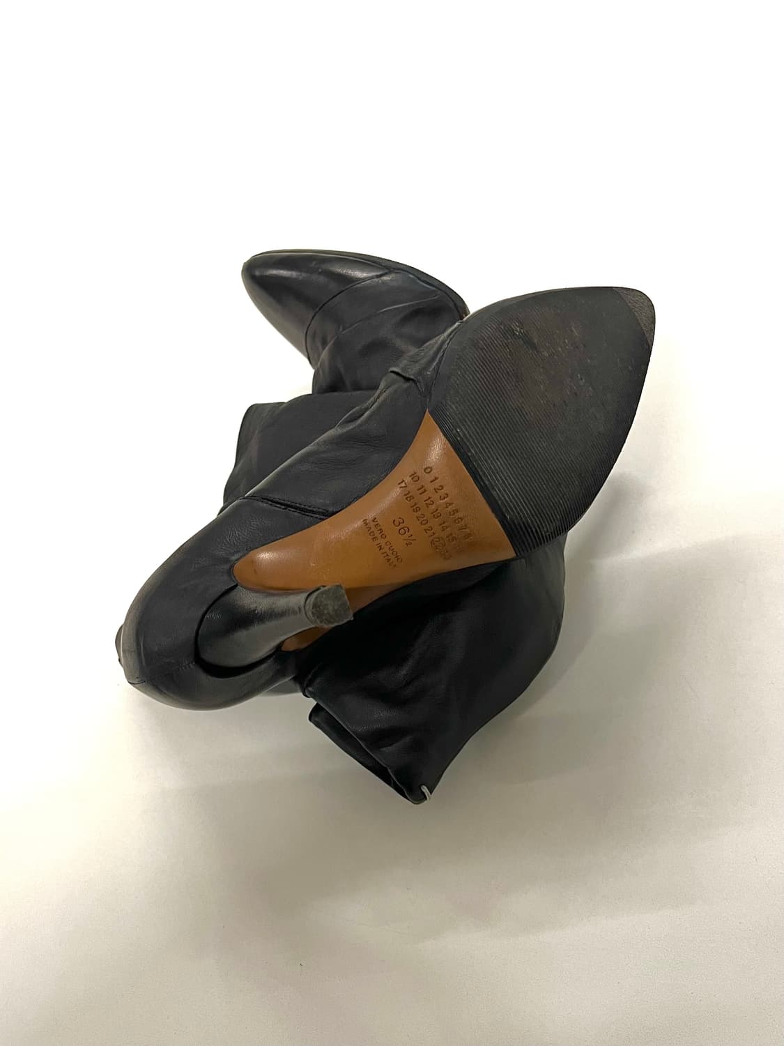 메종 마틴 마르지엘라 셔링 레더 앵클 부츠 상품이미지6