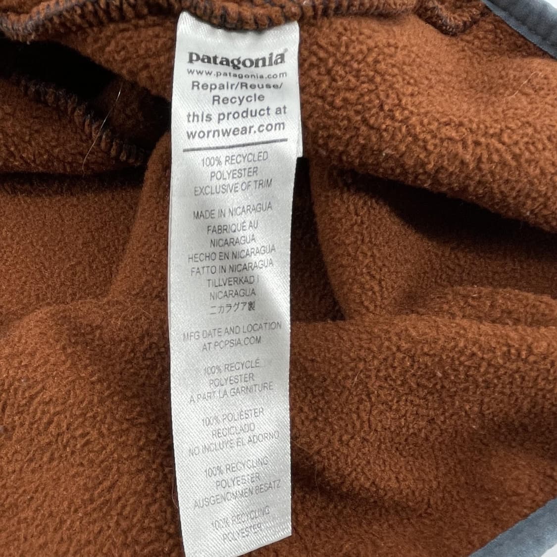21FW 파타고니아 신칠라 스냅-T 다크그레이/브라운 상품이미지5