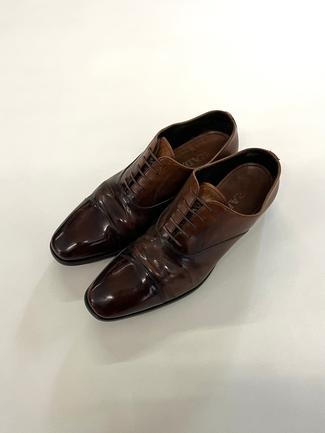 프라다 레더 더비슈즈 상품이미지3