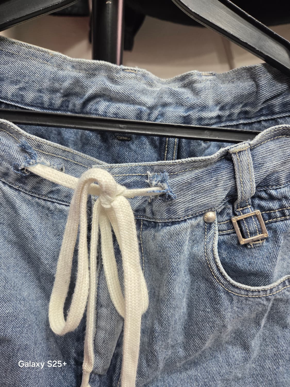 우영미   워싱   와이드  데님   팬츠 상품이미지4