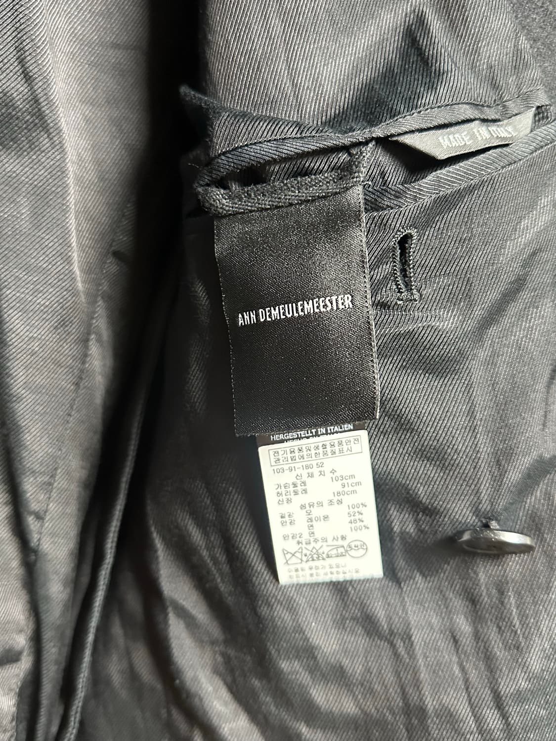 ANN DEMEULEMEESTER 23fw blazer 상품이미지5