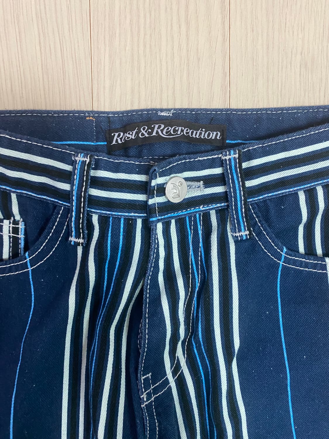 레스트앤레크레이션 스트라이프 플레어 팬츠 상품이미지2