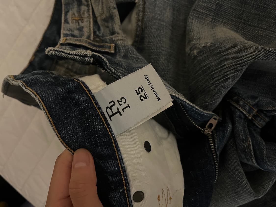 R13 알썰틴 와이드 디스트로이드 진 상품이미지9