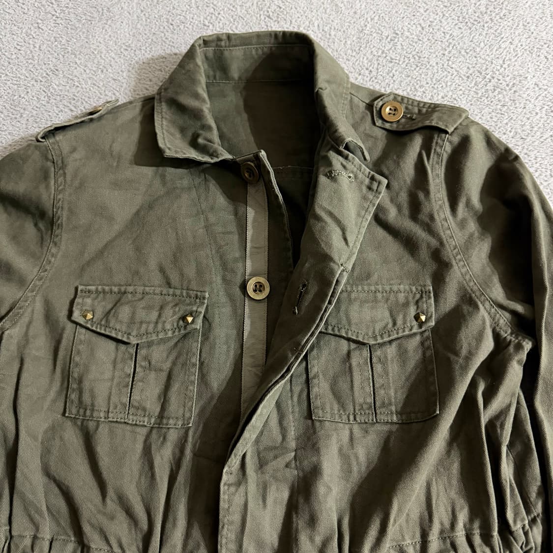 Vintage khaki jacket 상품이미지3