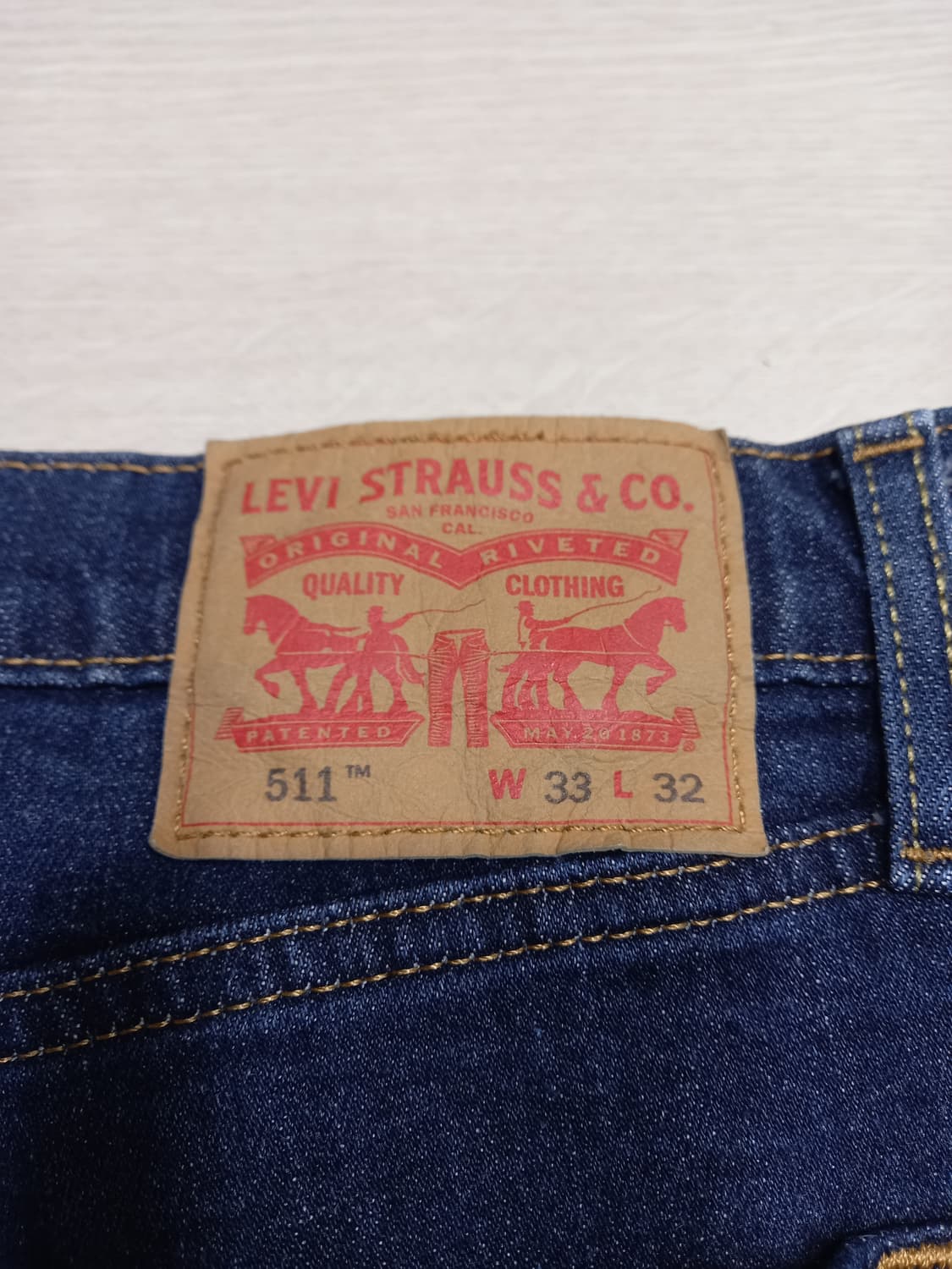 33 리바이스511 워싱 스판 슬림일자진 33-443 상품이미지5