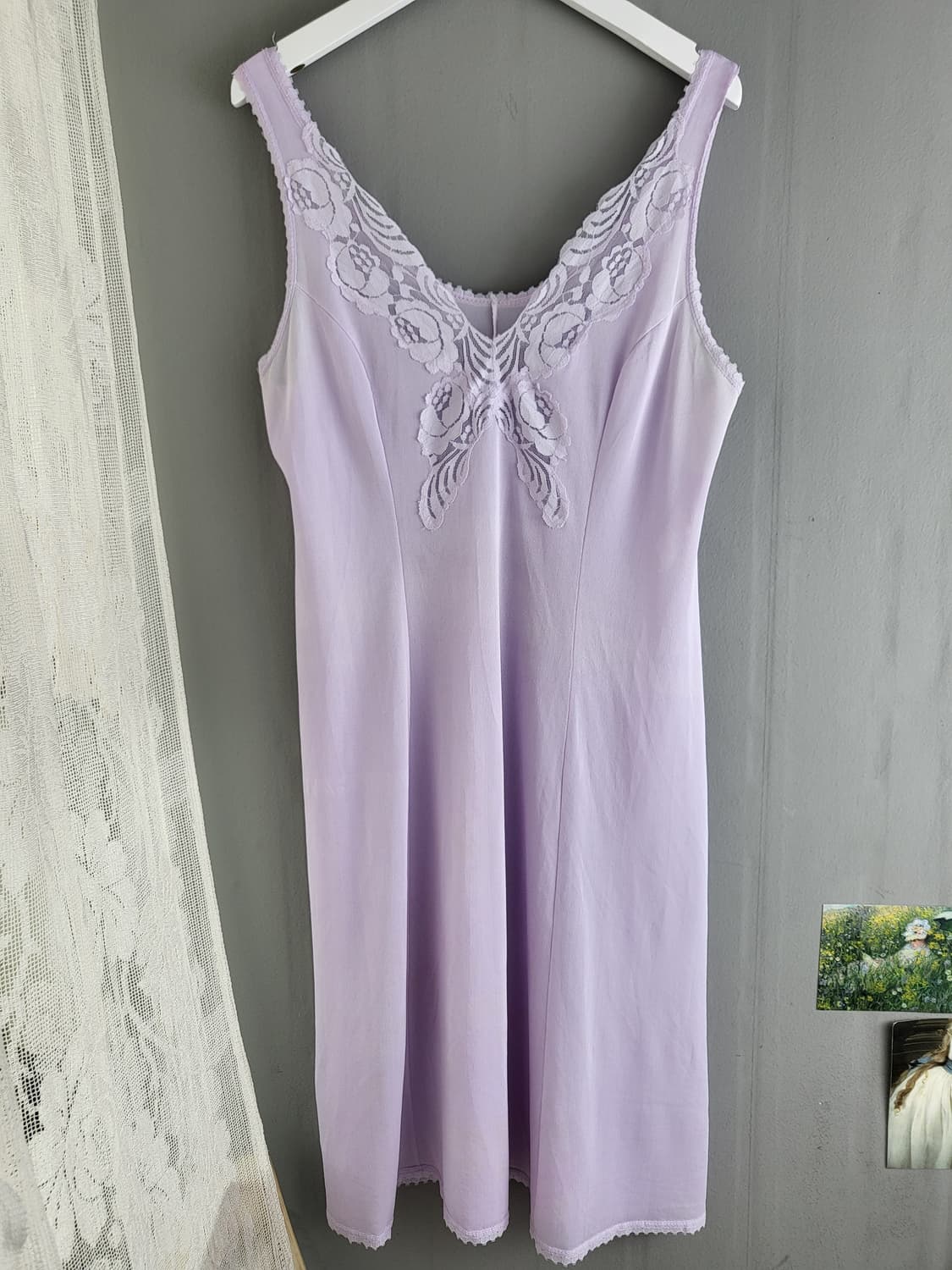 빈티지 라일락 퍼플 슬립 드레스 상품이미지7