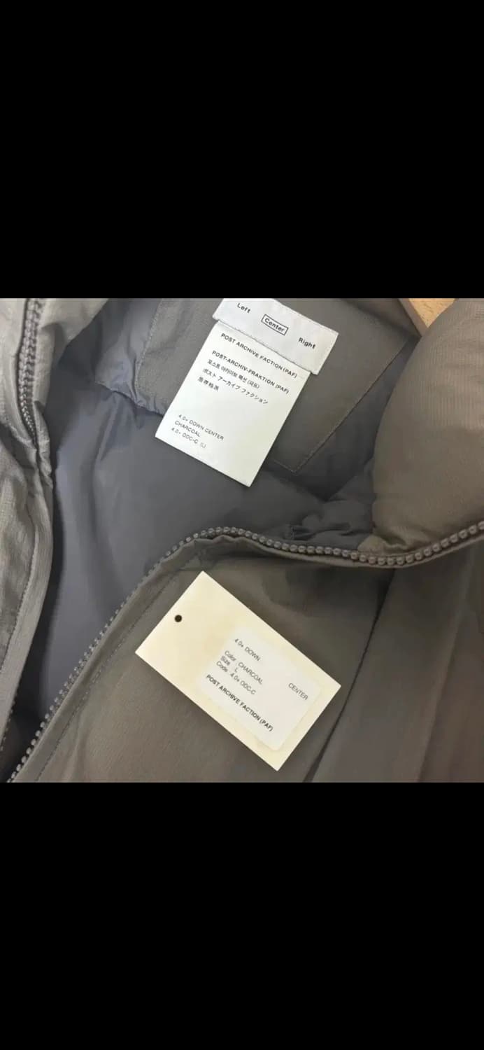 포스트아카이브팩션 paf 패딩 center 4.0+(라지사이즈, 차콜) 상품이미지3