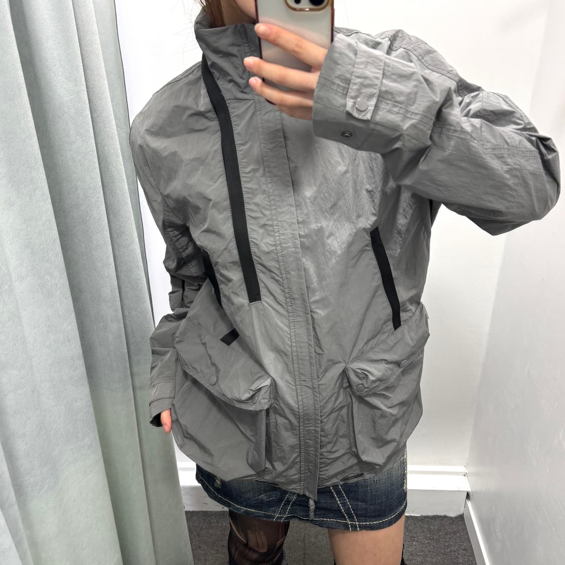 아르마니익스체인지 그레이 바람막이 상품이미지1