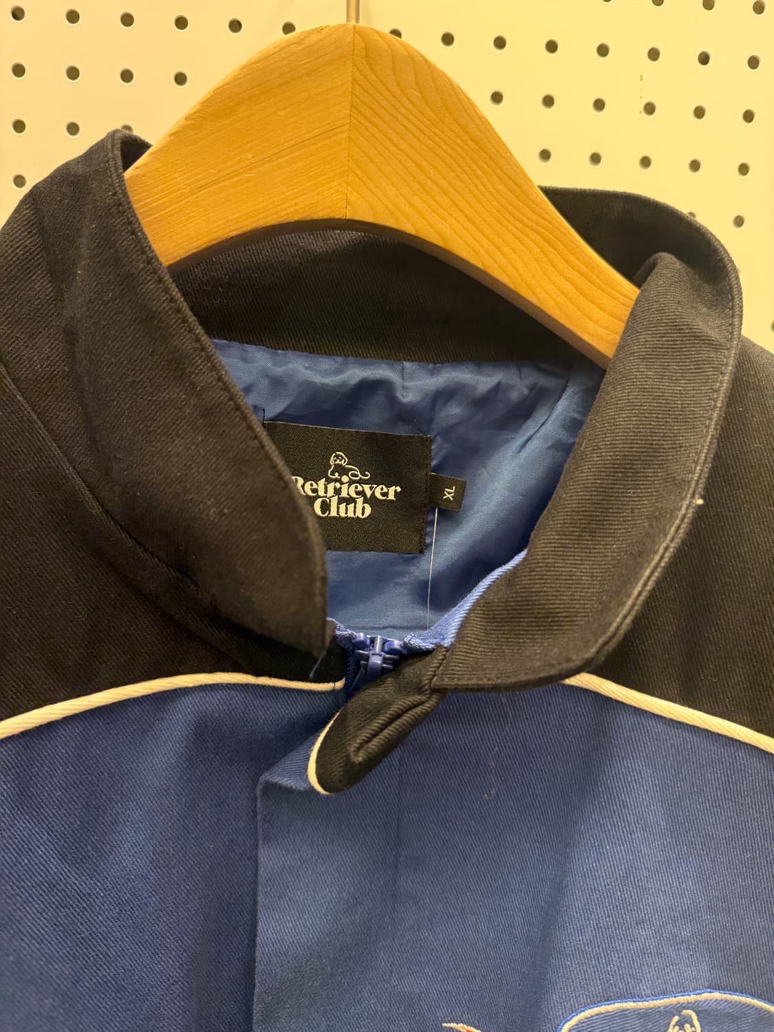 리트리버클럽 박시핏 배색 코튼 레이싱 자켓 U102  상품이미지5