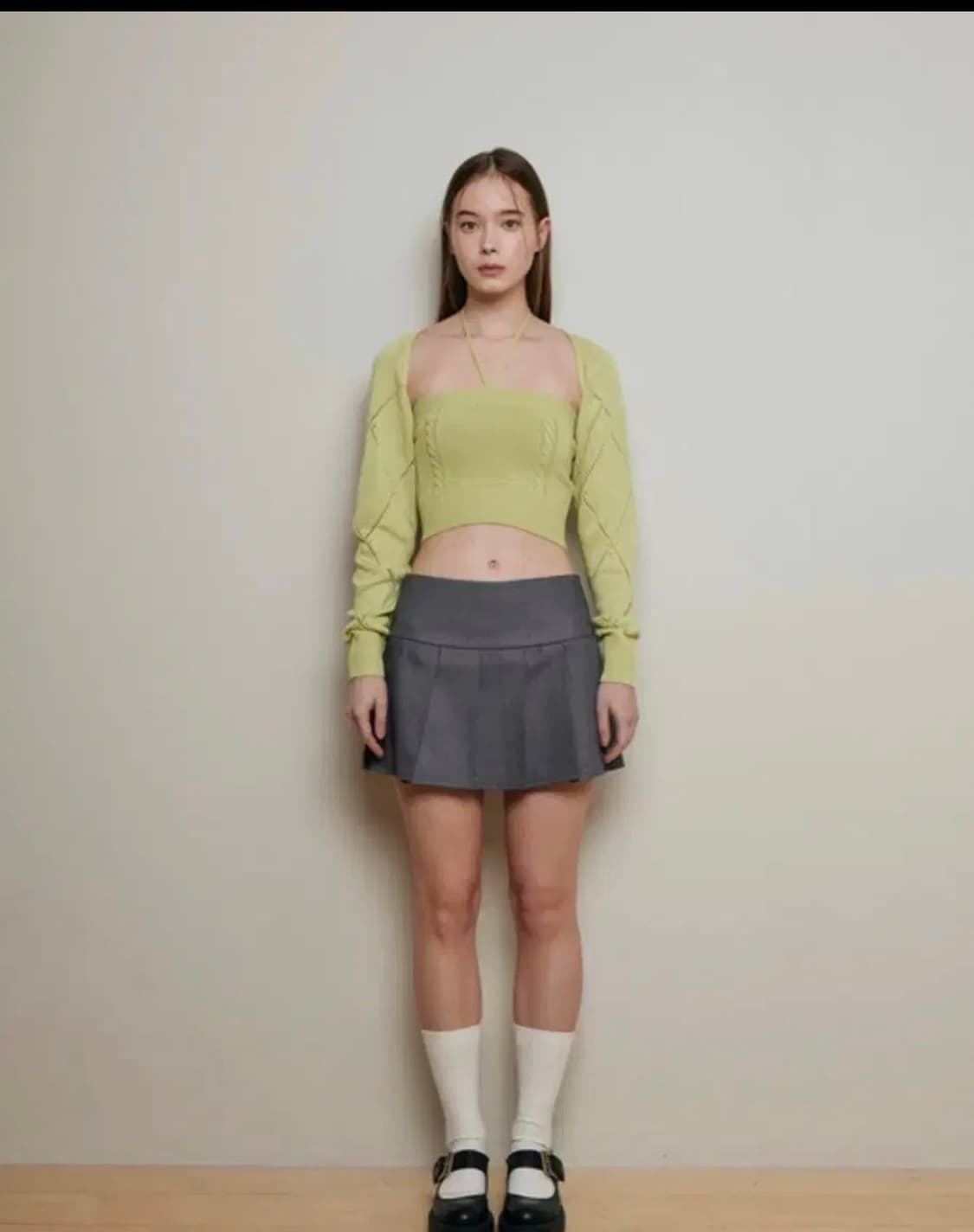 낫유어로즈 크리스탈 니트 볼레로세트 상품이미지1