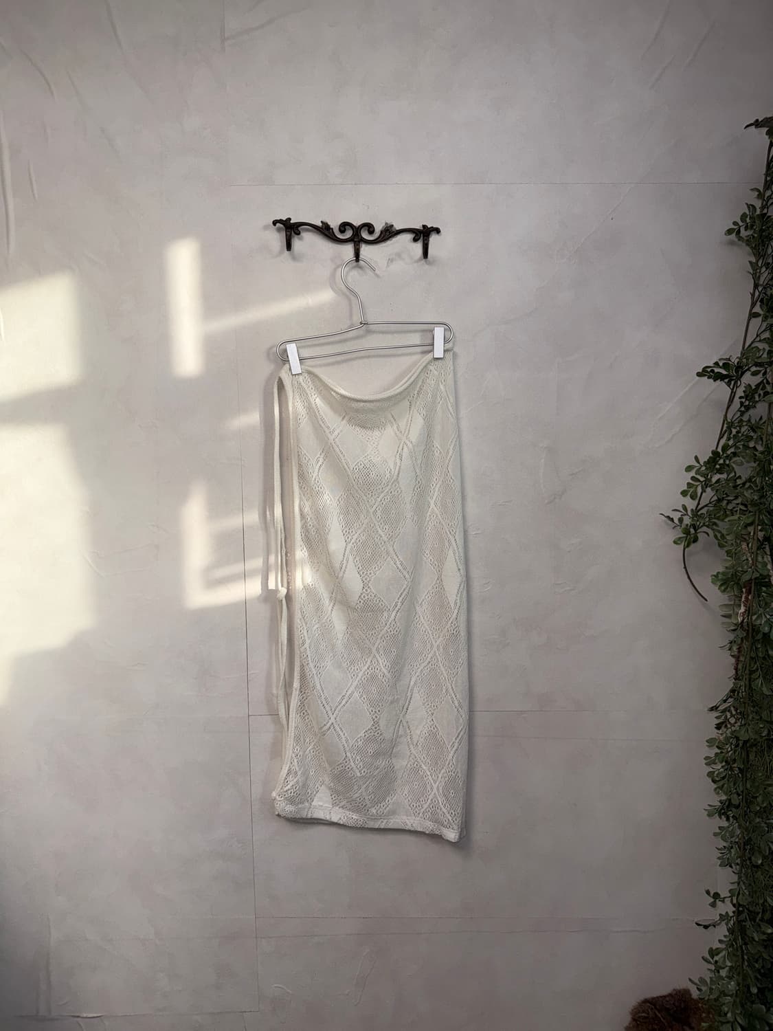 Ivory diamond crochet wrap skirt 상품이미지1
