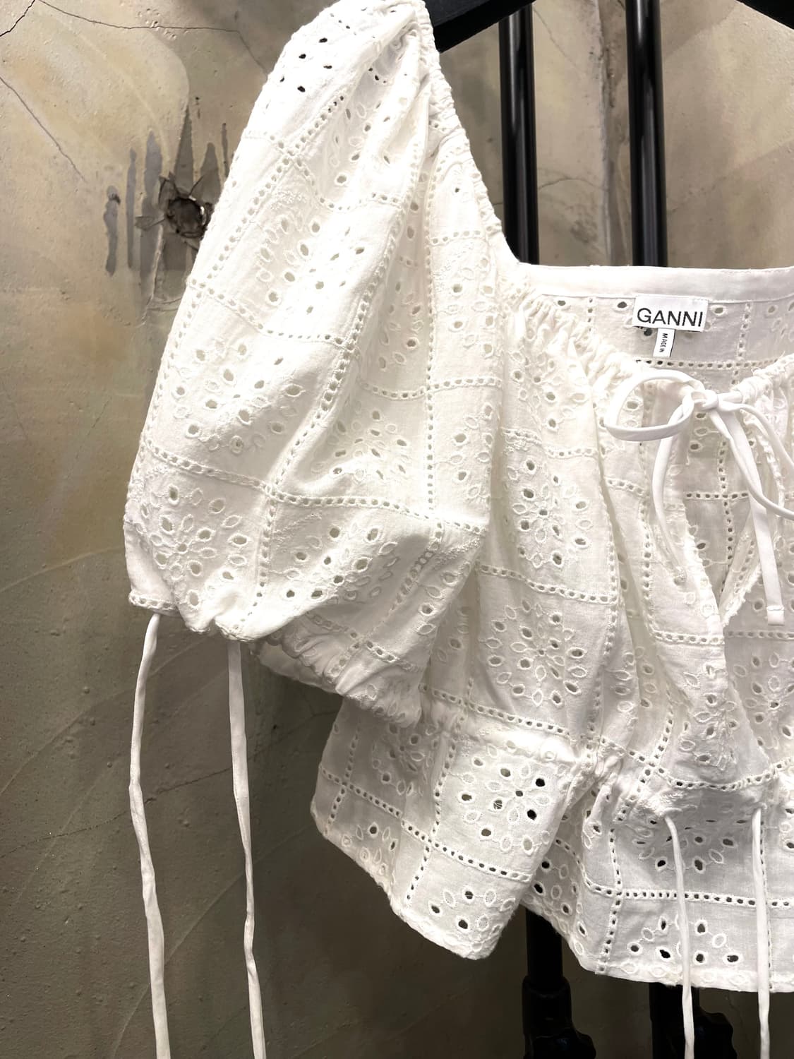 가니 Broderie Anglaise Cropped Top 55~66 상품이미지2