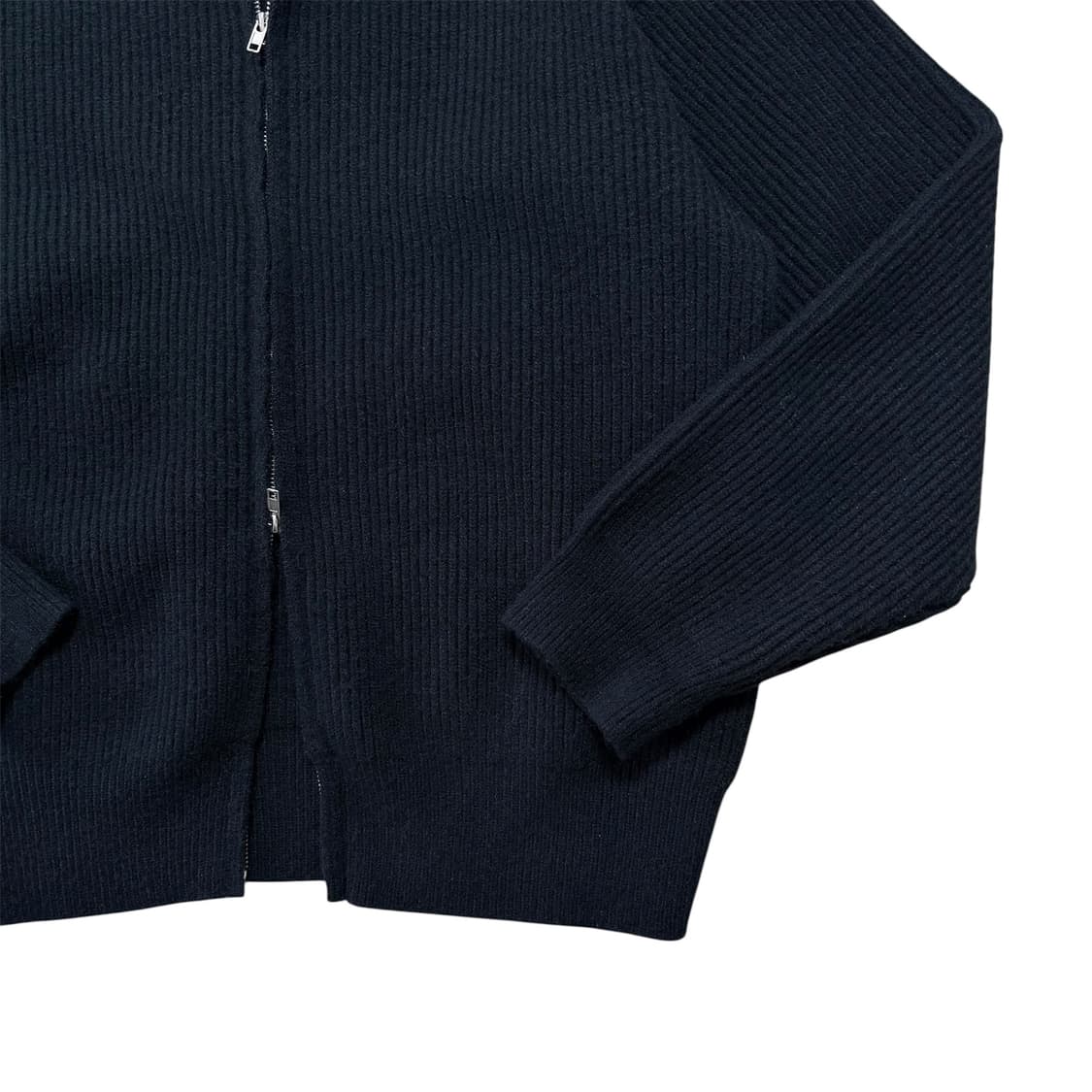 None 골지 2way 니트집업 상품이미지3