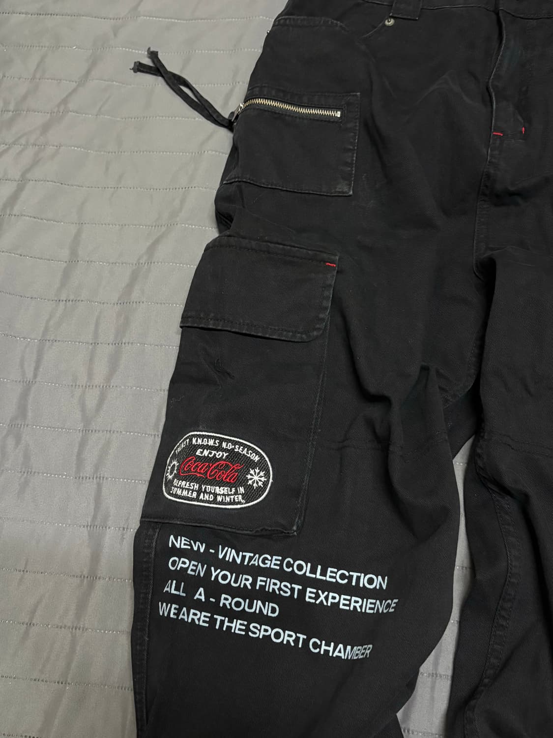 스포츠챔버 [코카콜라] 카고 팬츠(블랙) 상품이미지4