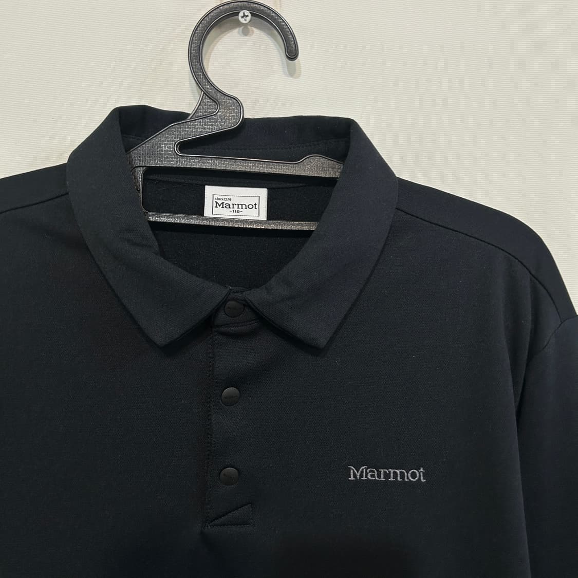 마모트 남성 기모 티셔츠 110 블랙 상품이미지2