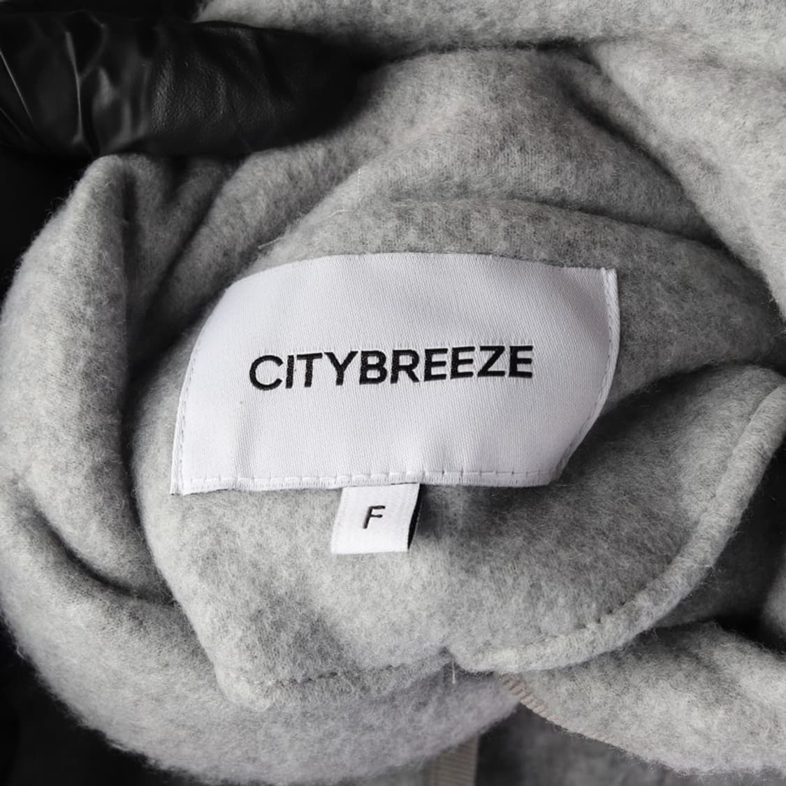 시티브리즈 심볼 로고 숄카라 플리스 가디건 상품이미지5